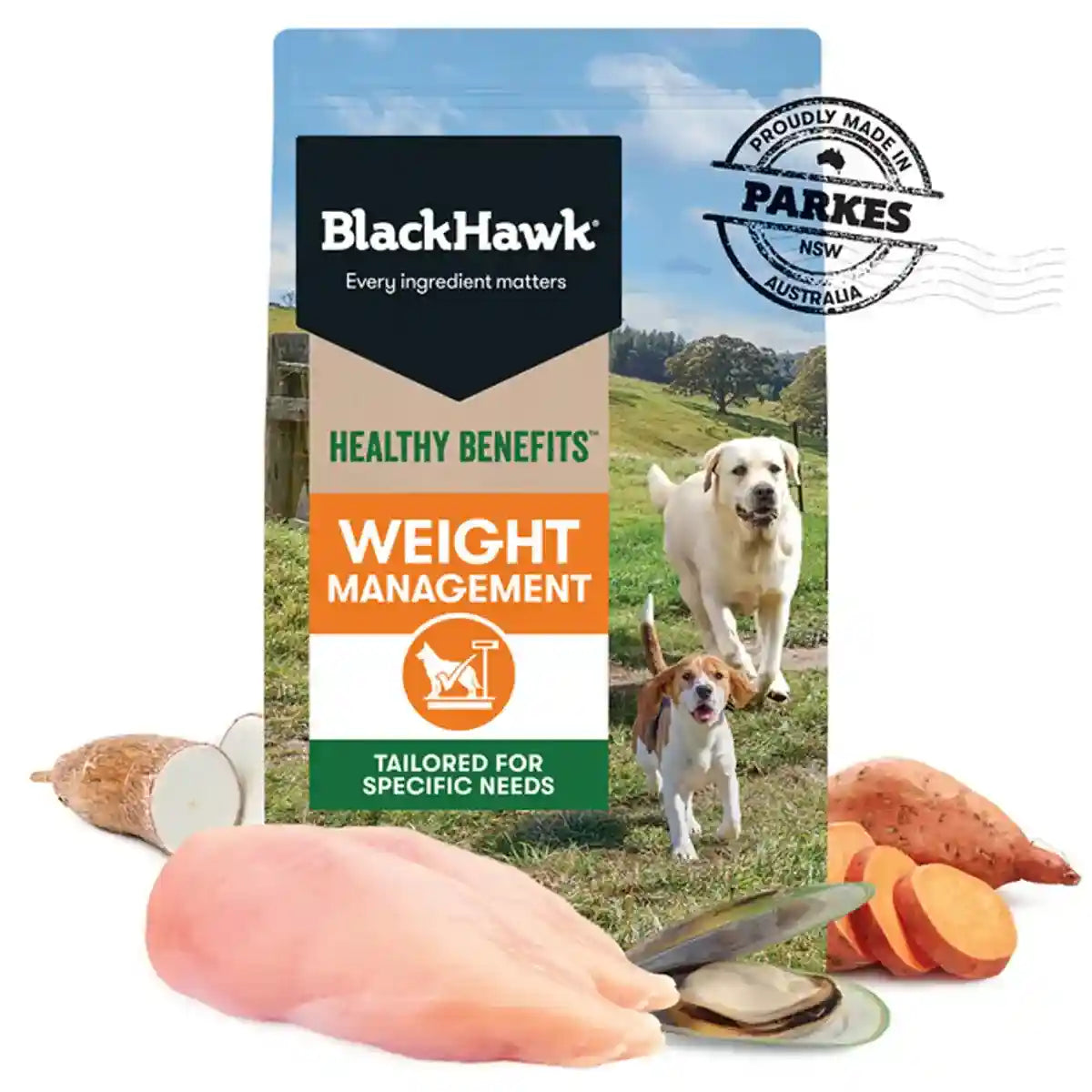 BLACK HAWK DOG HEALTHY BENEFITS WEIGHT 2/10KG