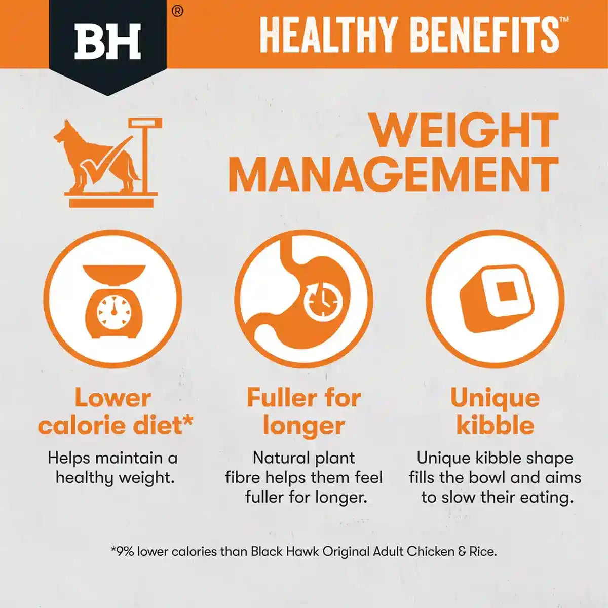 BLACK HAWK DOG HEALTHY BENEFITS WEIGHT 2/10KG