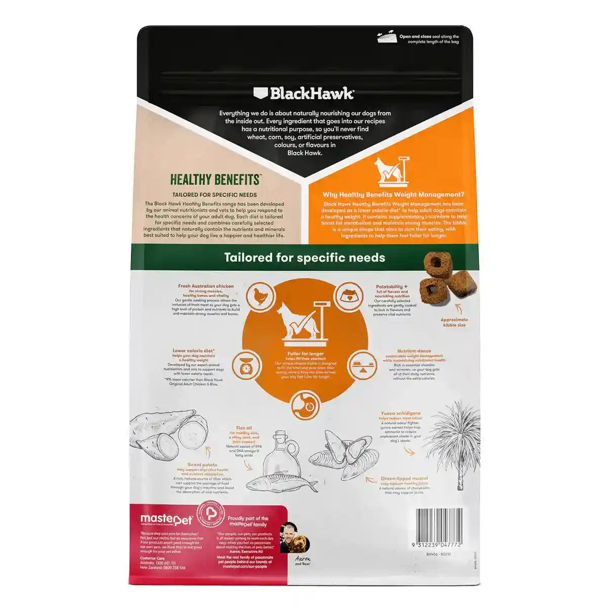 BLACK HAWK DOG HEALTHY BENEFITS WEIGHT 2/10KG