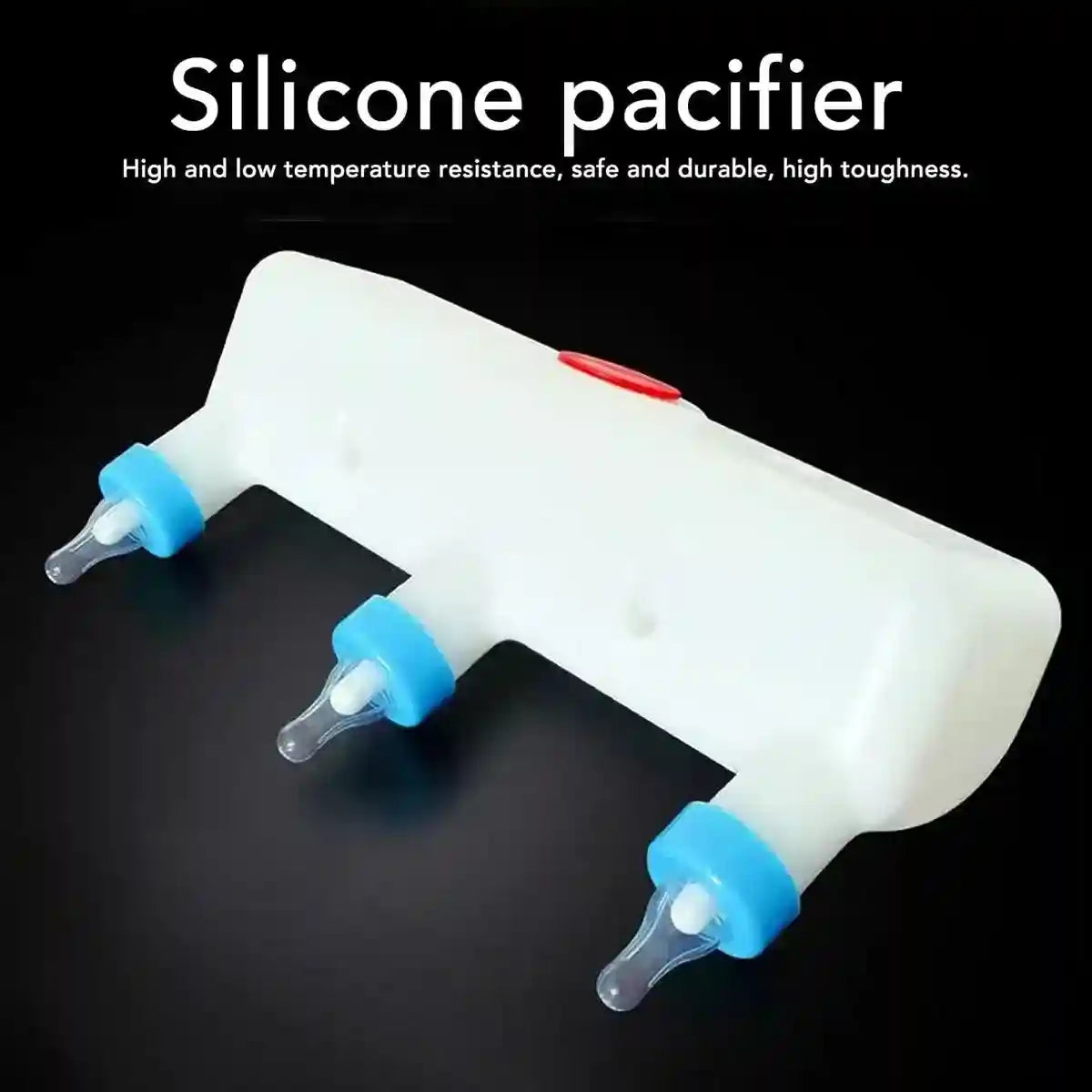 Triple Nipple Lamb Piglet Feeder 3-Teat Nursing Bottle 1.5L