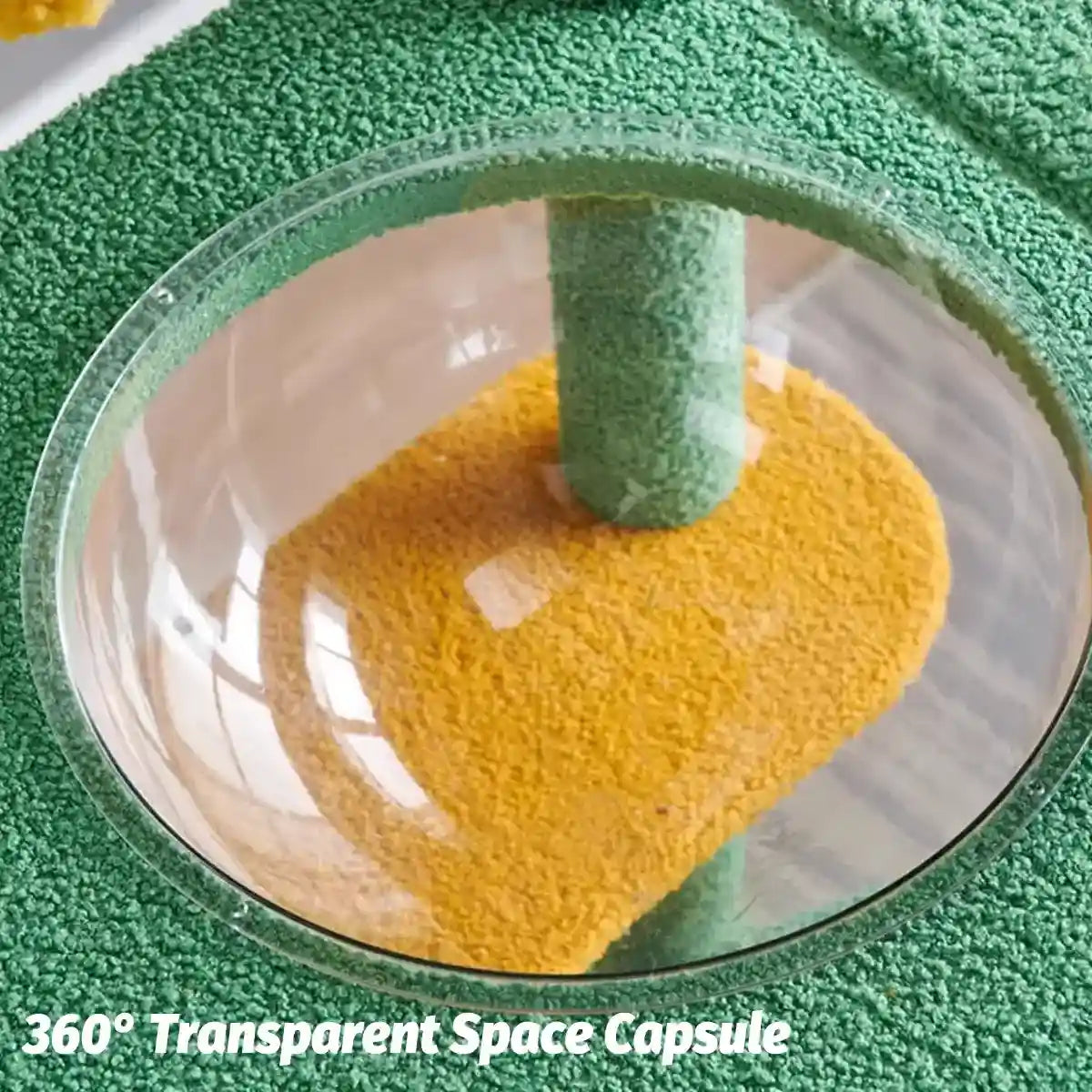 Cactus Cat Tree Tower with Capsule Bed and Multi-Level Scratching Posts