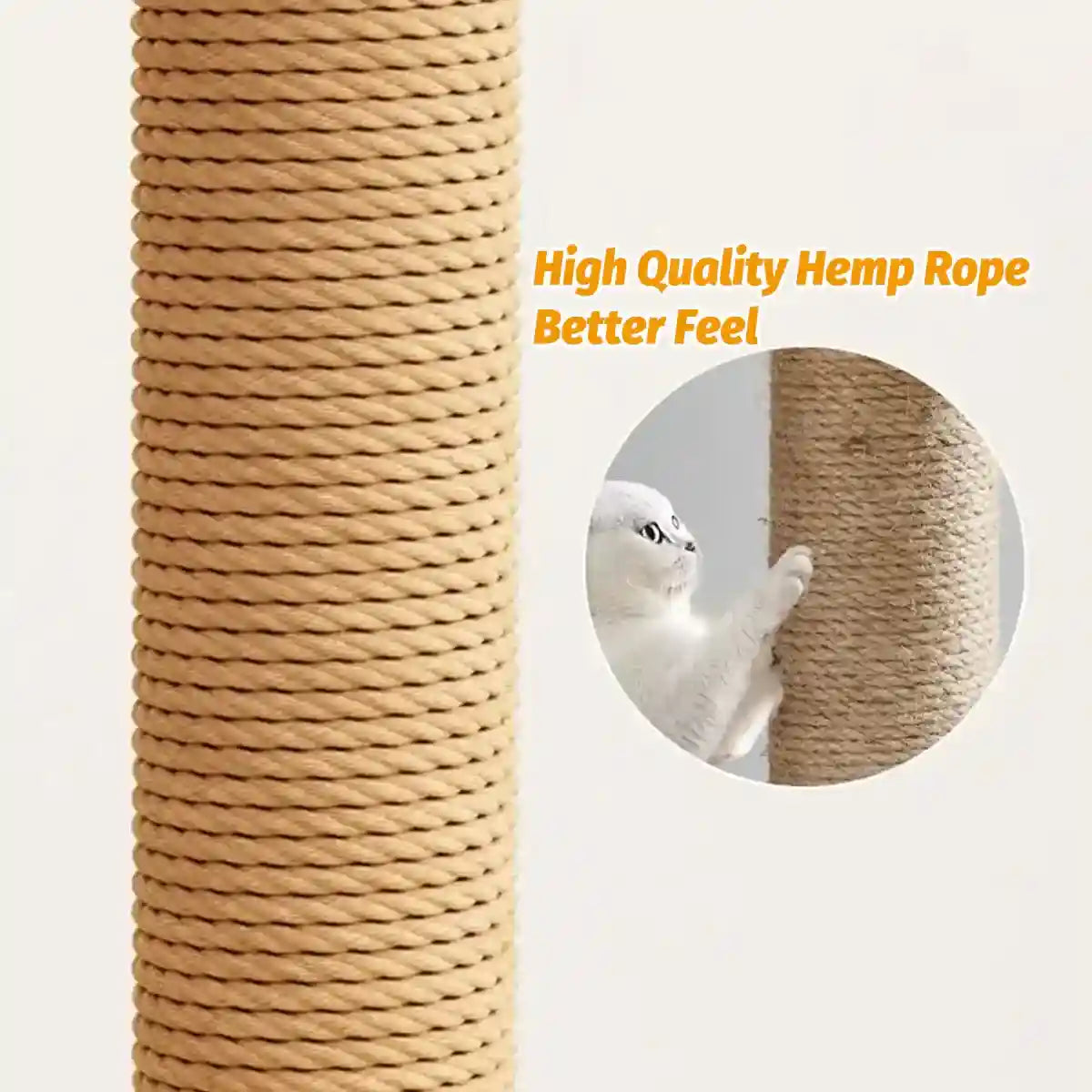 Multifunctional Cat Climbing Frame with Capsule Bed and Turntable Toys