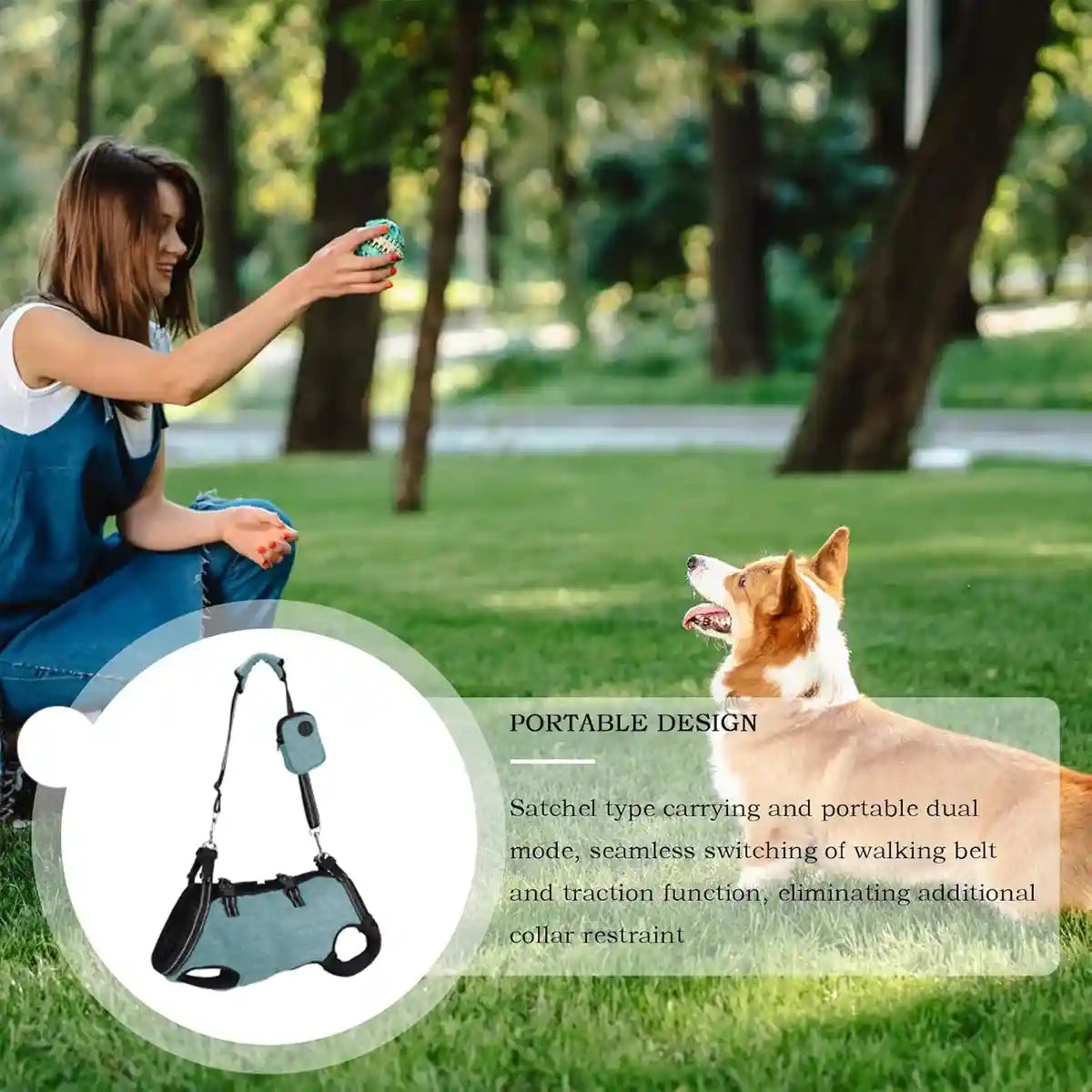 Adjustable Dog Harness Full-Body Support Lift Vest