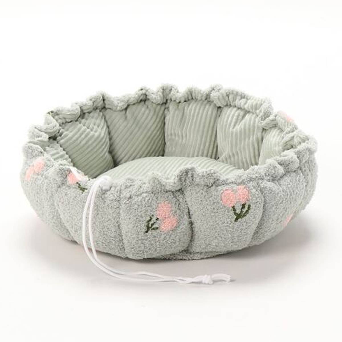 Adjustable Pumpkin Cat Bed 2-in-1 Donut Nest Mat
