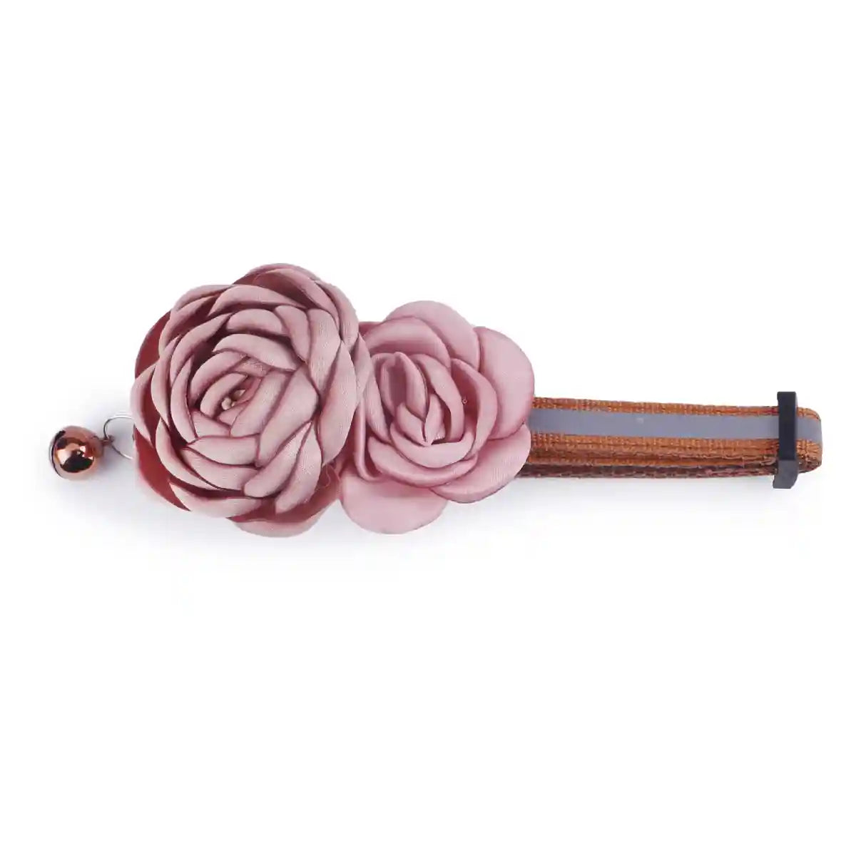 Elegant Adjustable Flower Pet Collar for Cats and Small Dogs