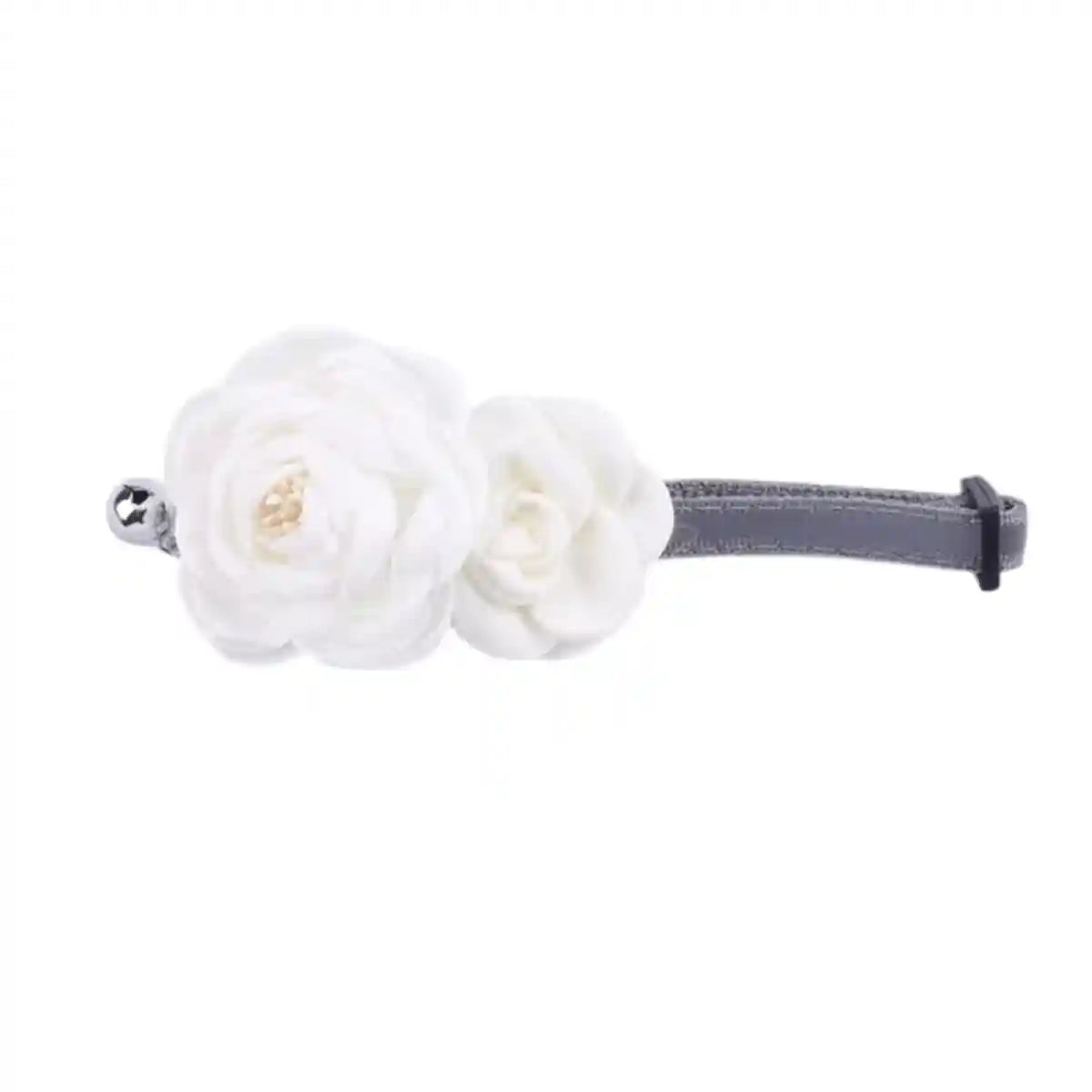 Elegant Adjustable Flower Pet Collar for Cats and Small Dogs