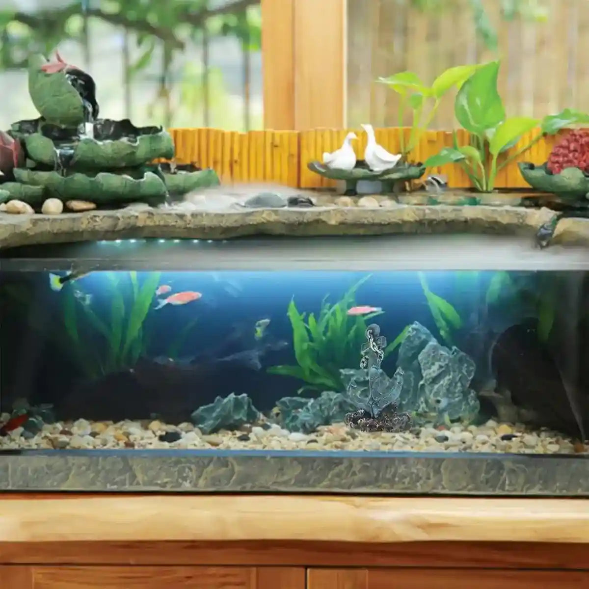 Resin Anchor Aquarium Decoration Nautical Fish Tank Ornament