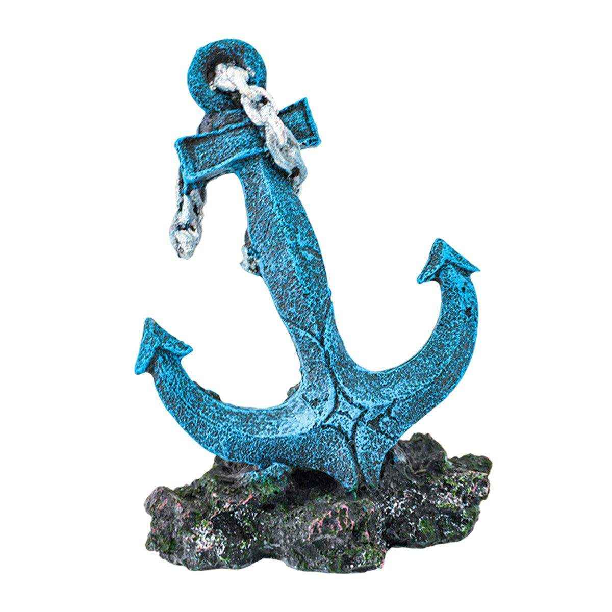 Resin Anchor Aquarium Decoration Nautical Fish Tank Ornament