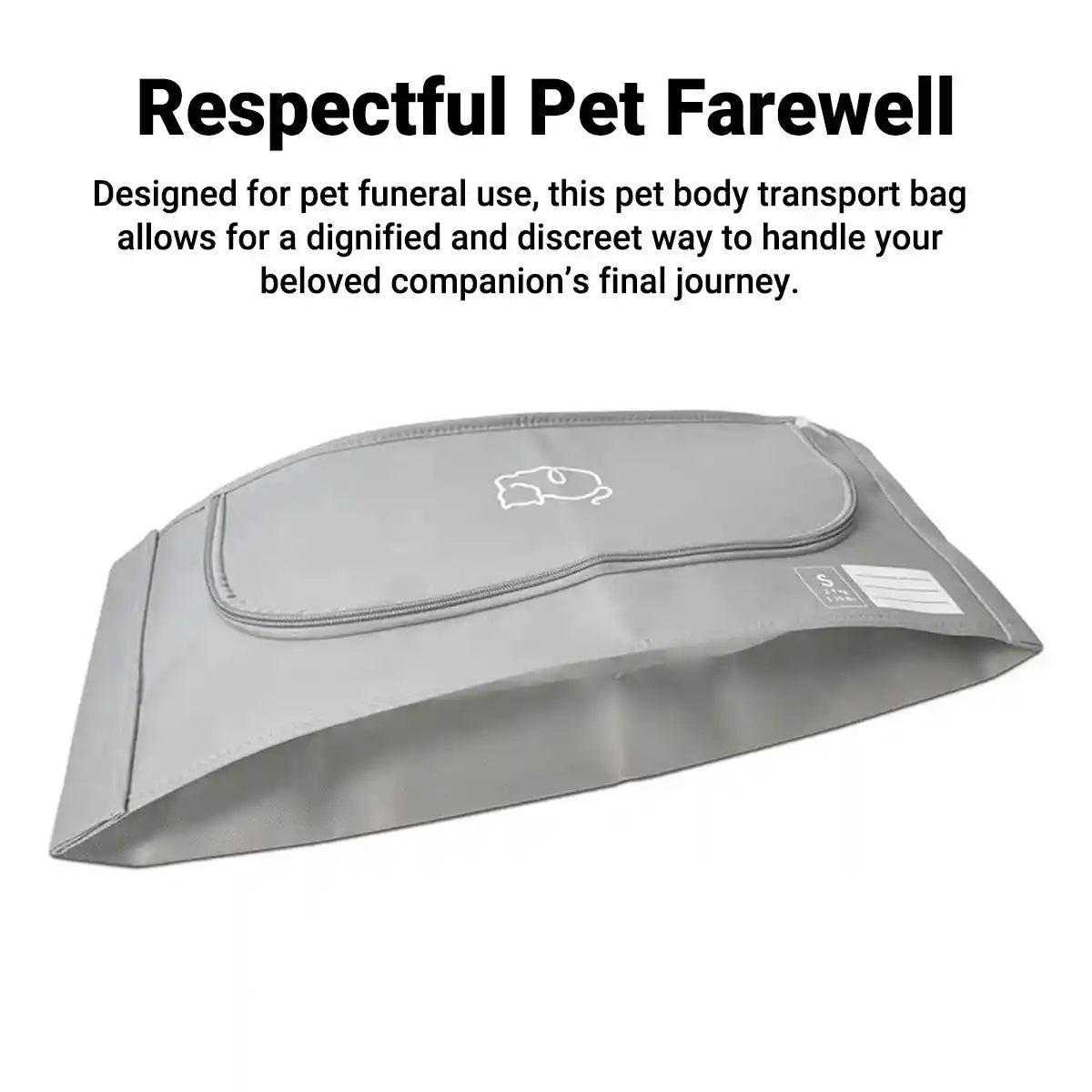 Eco-Friendly Pet Body Bag for Burial and Cremation (S/M Sizes)