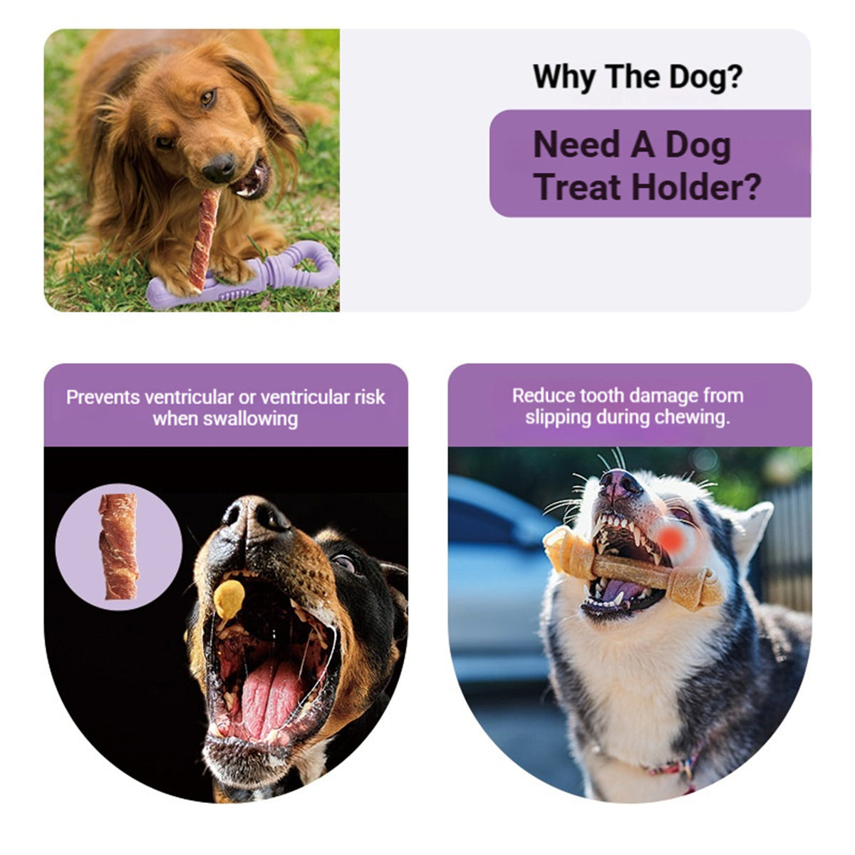 Dog Treat Holder Anti-Choking Chew Toy