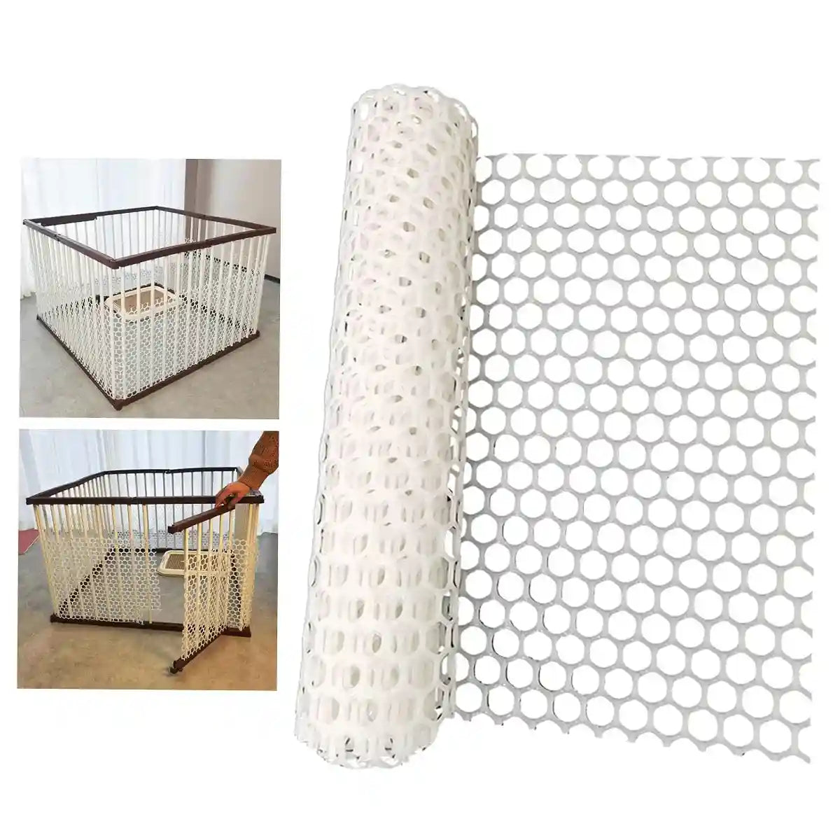 Pet Anti-Escape Mesh Grid for Cat & Dog Cages 200×40cm Flexible Net