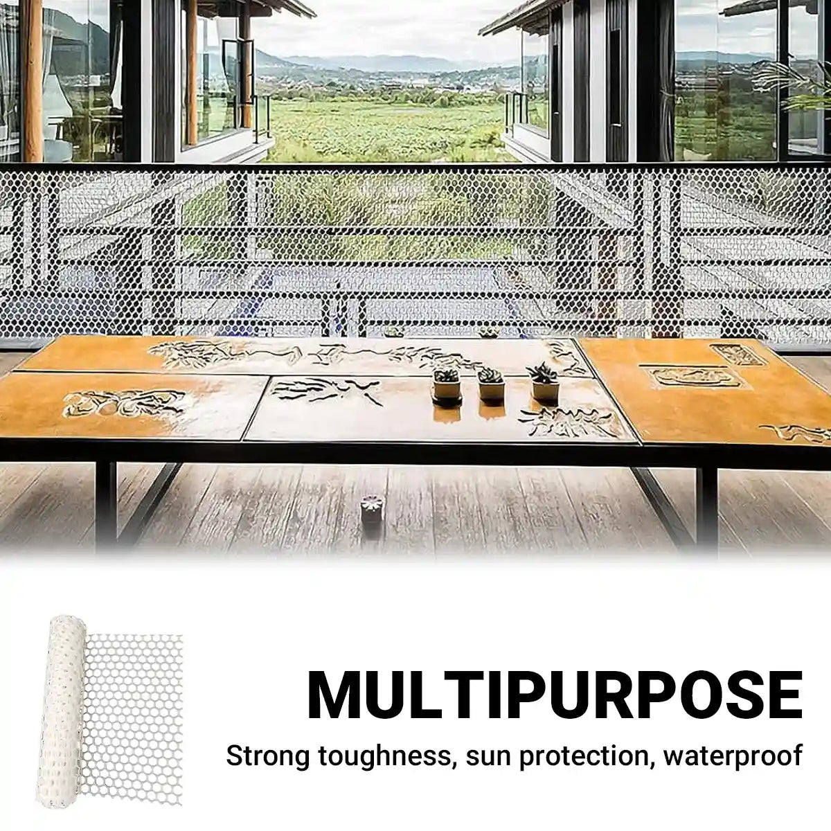 Pet Anti-Escape Mesh Grid for Cat & Dog Cages 200×40cm Flexible Net