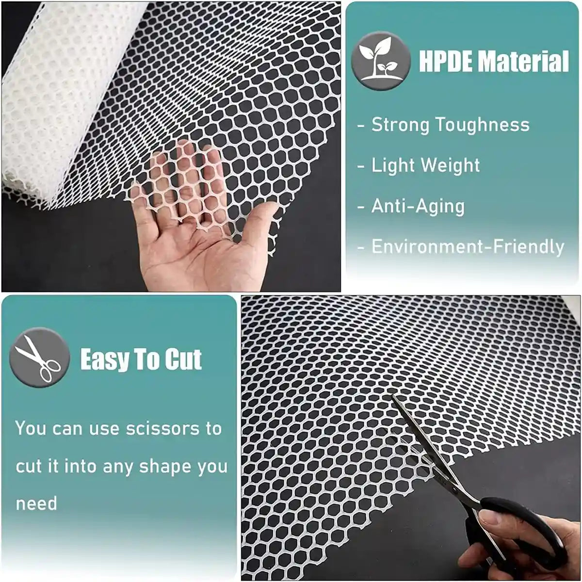Pet Anti-Escape Mesh Grid for Cat & Dog Cages 200×40cm Flexible Net
