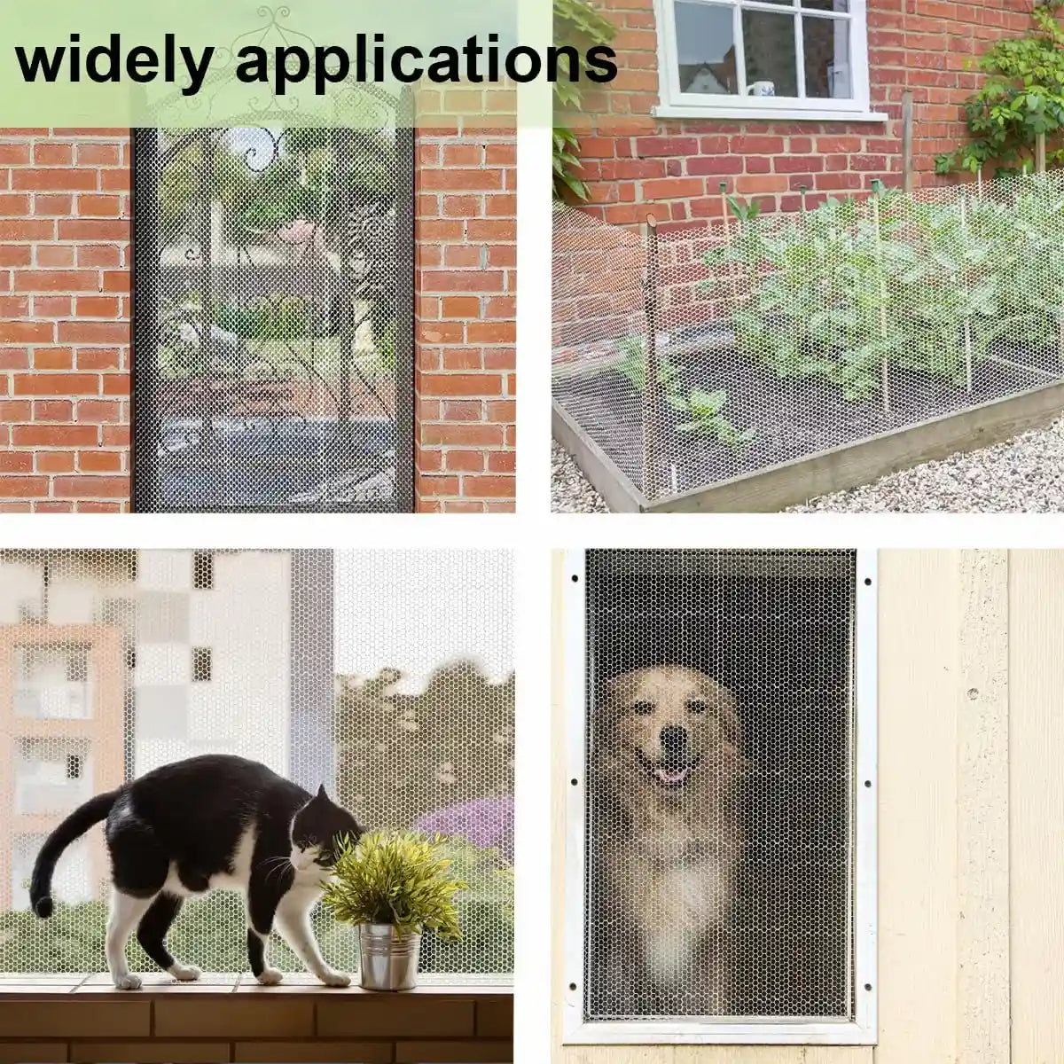 Pet Anti-Escape Mesh Grid for Cat & Dog Cages 200×40cm Flexible Net