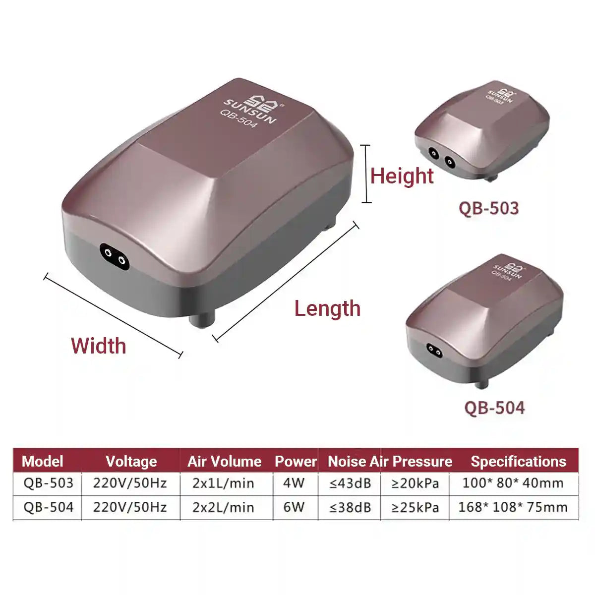 Aquarium Air Pump 4W/6W Oxygen Pump Silence Adjustable for Fish Tank