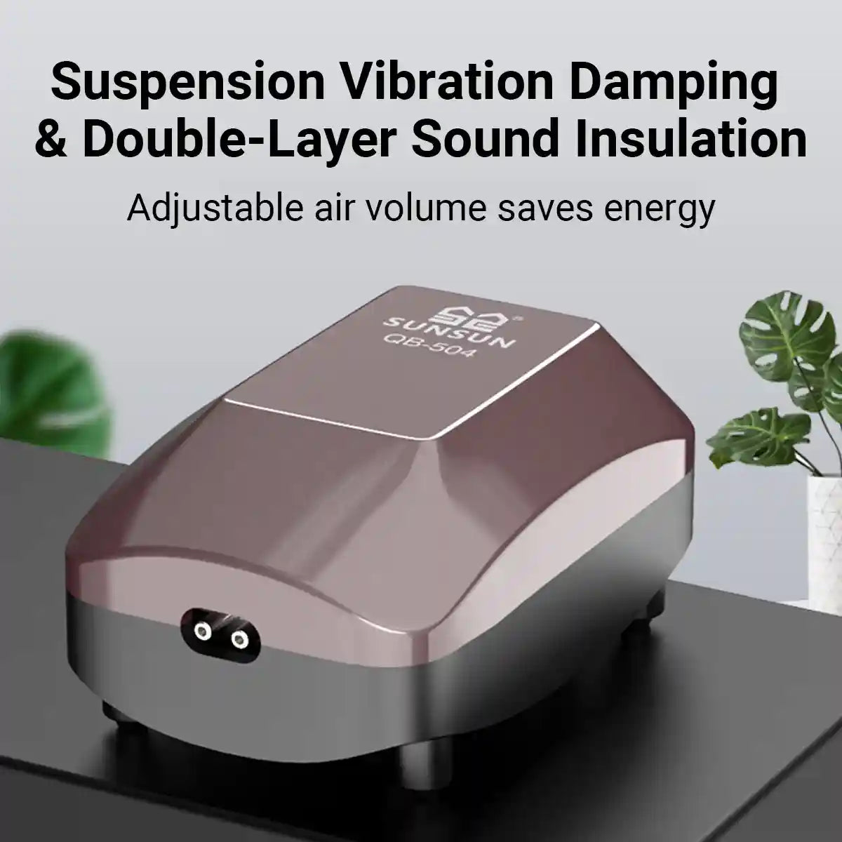 Aquarium Air Pump 4W/6W Oxygen Pump Silence Adjustable for Fish Tank