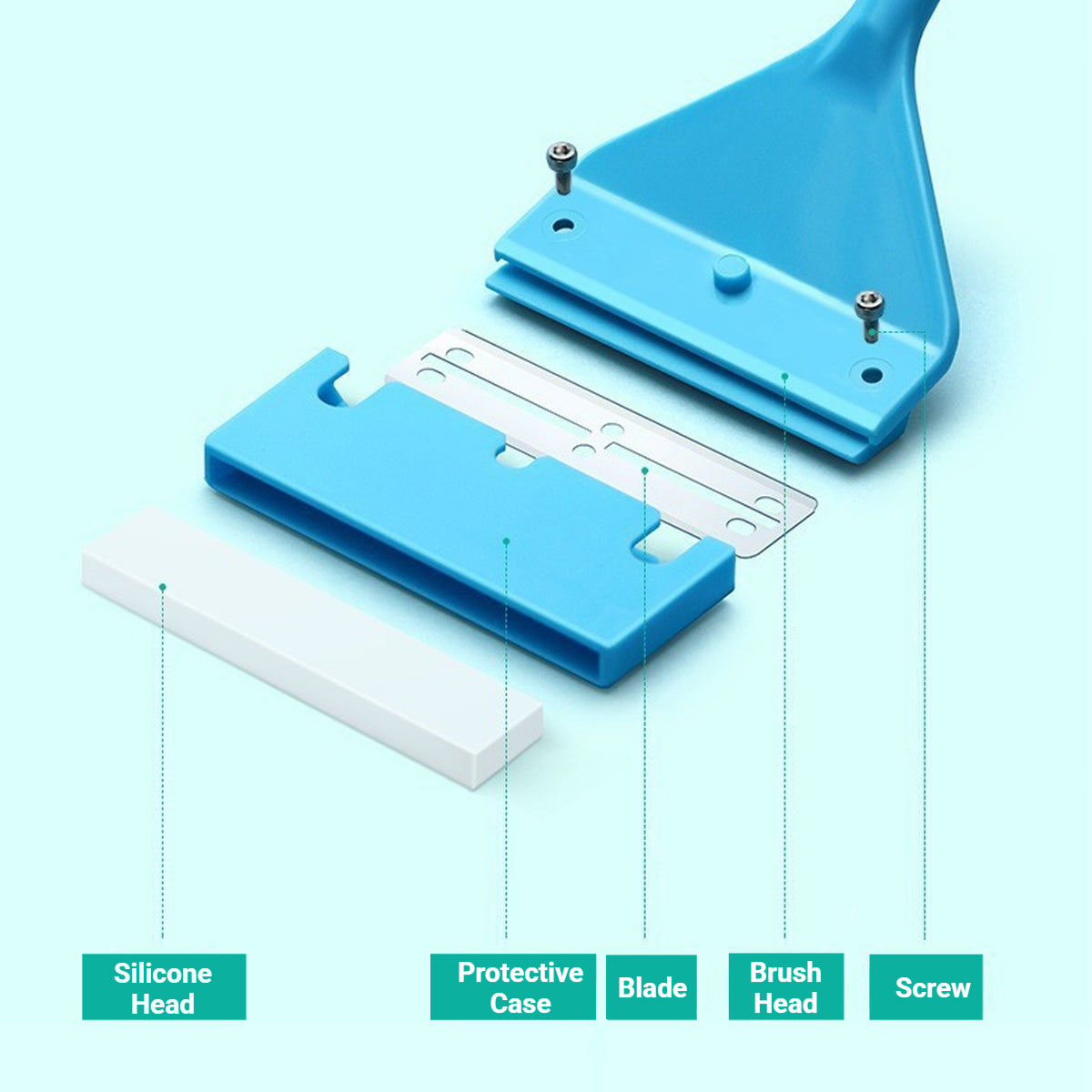 Aquarium Algae Scraper With Stainless Steel Blade