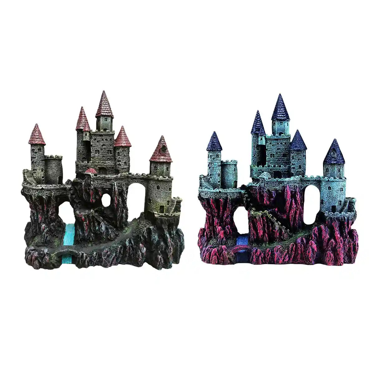 Fantasy Castle Ornament Fish Tank Decoration for Aquariums and Terrariums