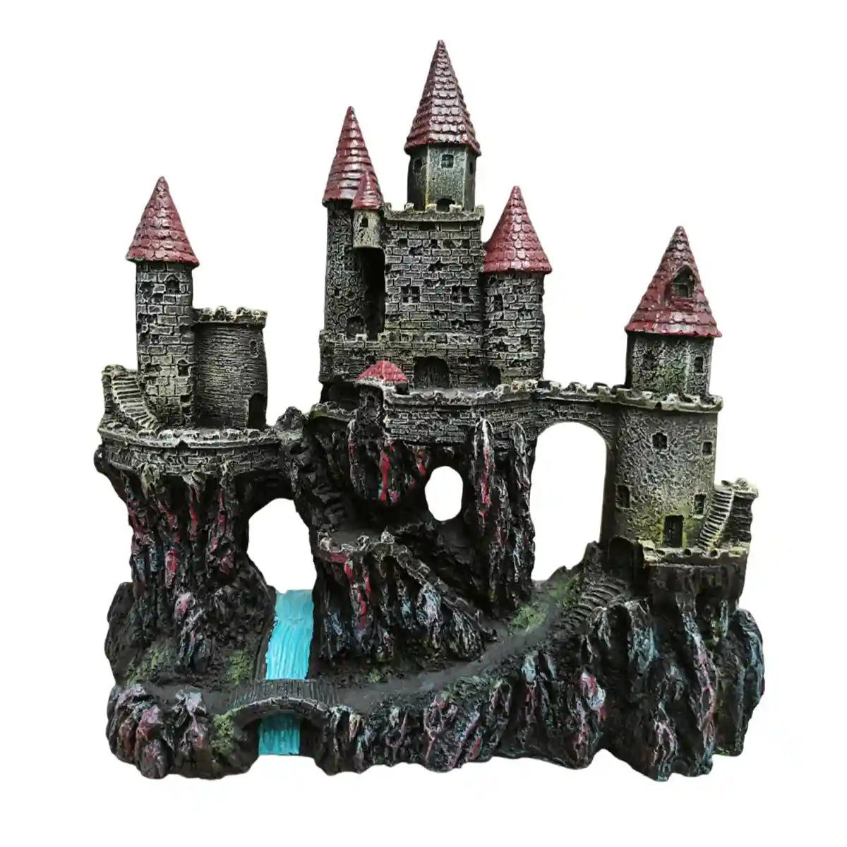 Fantasy Castle Ornament Fish Tank Decoration for Aquariums and Terrariums