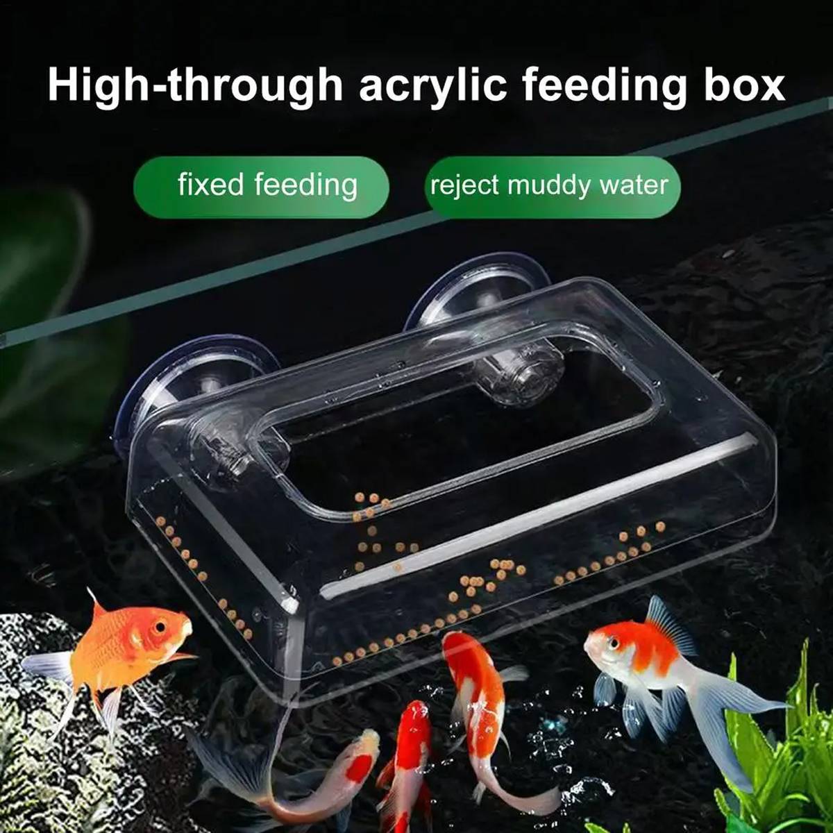 Aquarium Feeder Cup - Red Insect & Floating Fish Feeding Ring