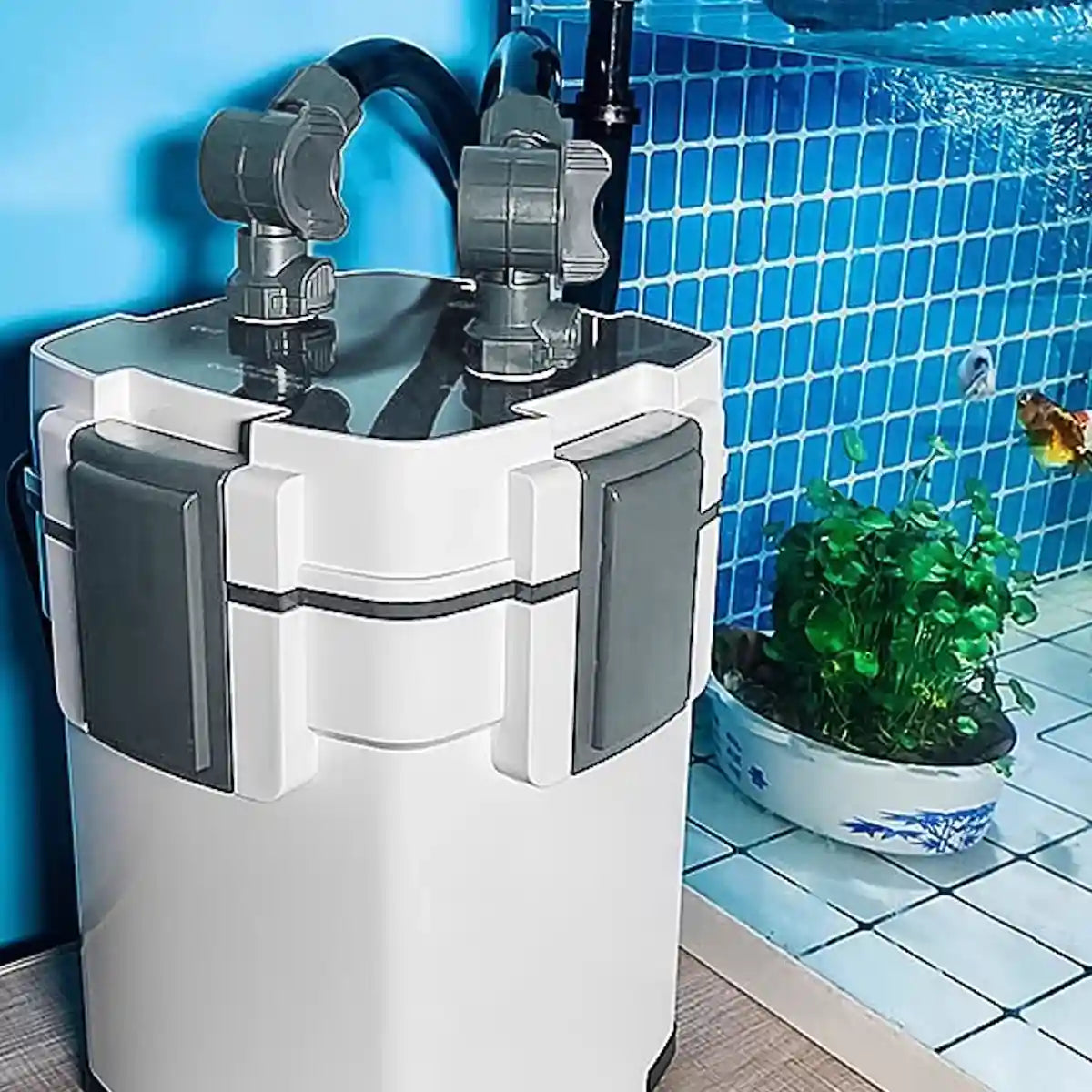 External Aquarium Filter 3-Layer Canister Filter with Adjustable Flow