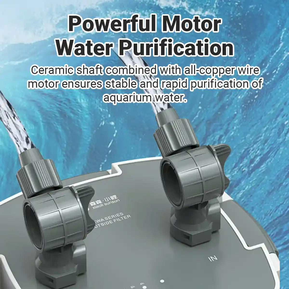 External Aquarium Filter 3-Layer Canister Filter with Adjustable Flow