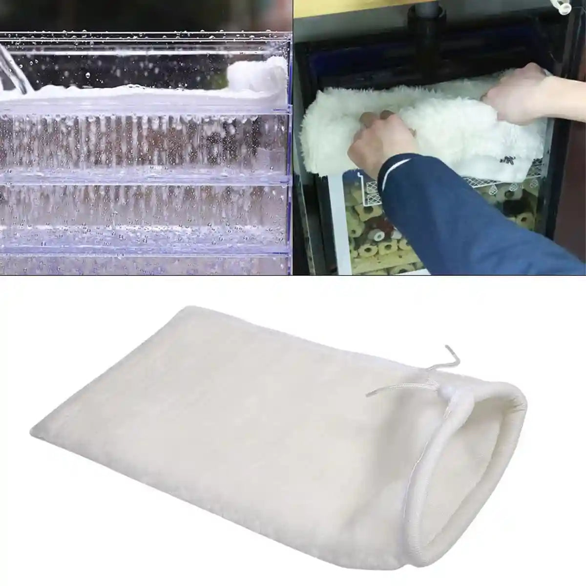 Reusable Aquarium Filter Bag 10PCS Set