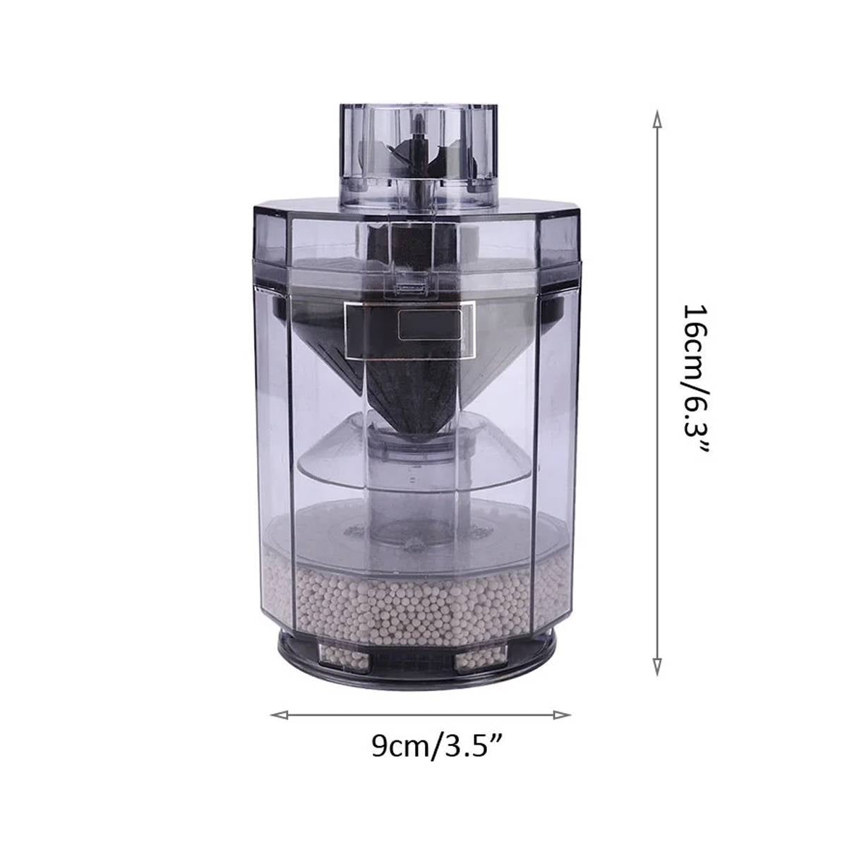 Toilet-Style Aquarium Filter - Suction Oxygenating Fish Tank Filter