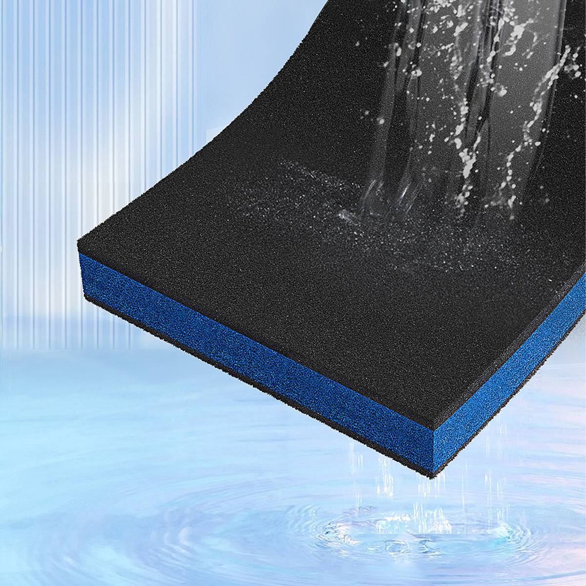 Aquarium Filter Sponge 2PCS - Biochemical Black Cotton Pad