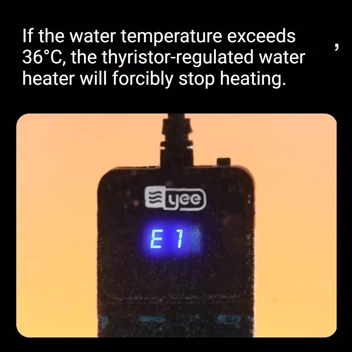 Auto Aquarium Heater - Yee Constant Temperature Heating Rod (25-100W)