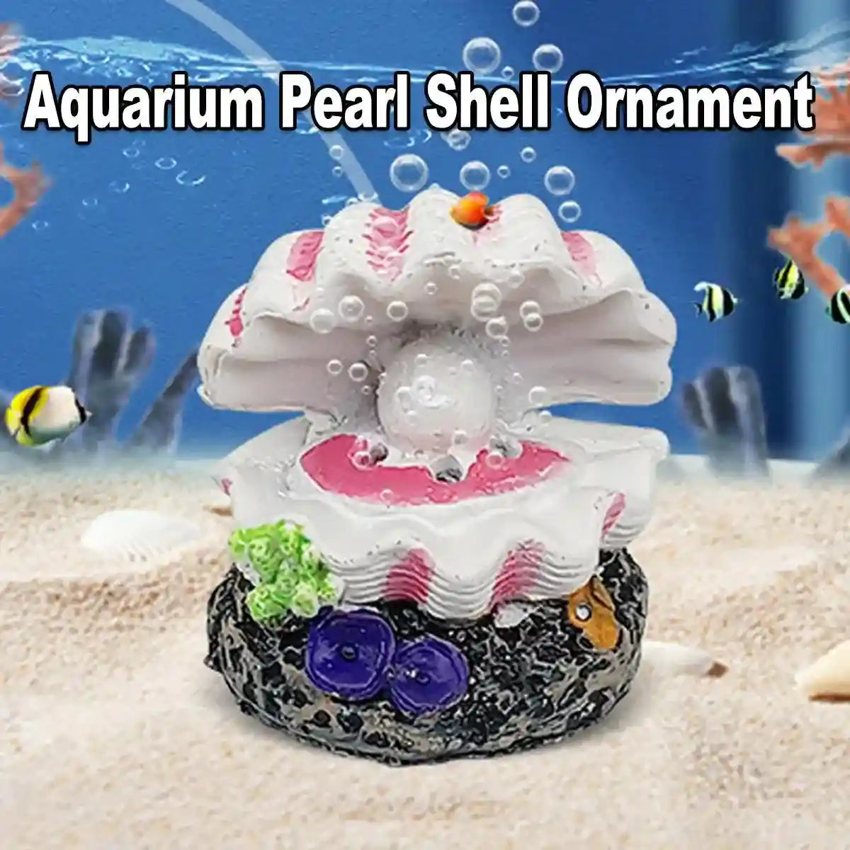 Aquarium Pearl Shell Ornament Decorative Aeration Bubble Feature