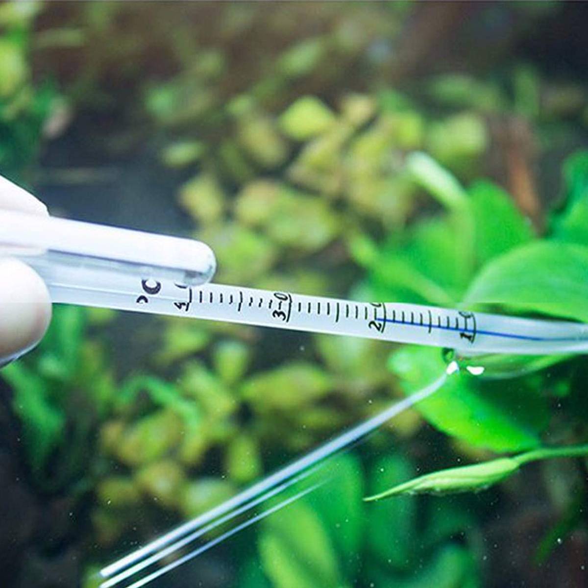 Fish Tank Thermometer - Stick-On LCD Aquarium Temperature Strip
