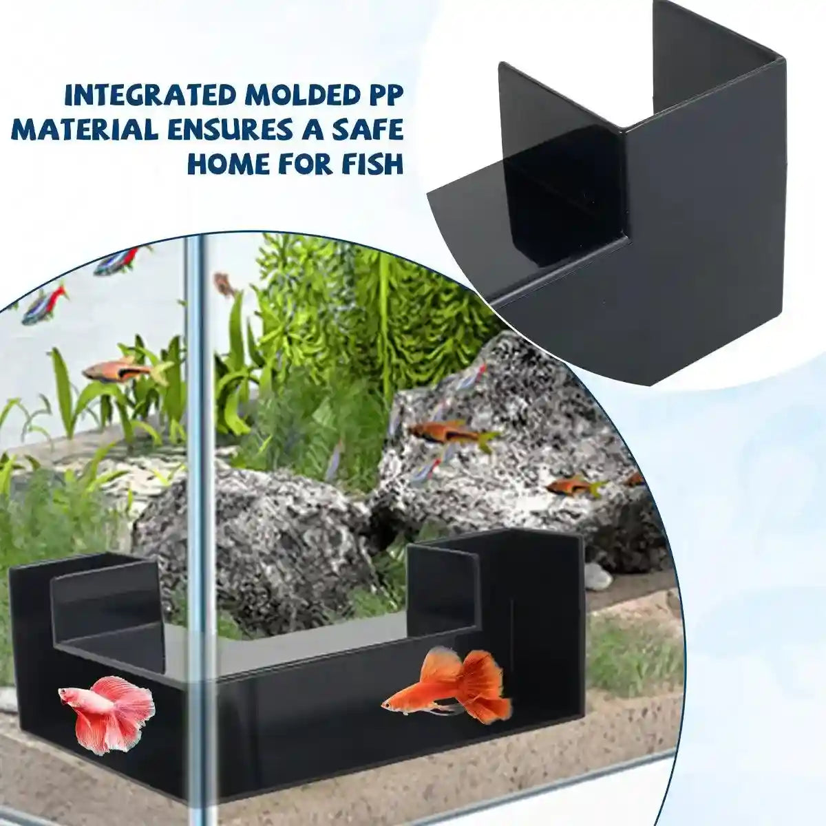Creative Fish Hideout Aquarium Tunnel Space-Saving Underwater Shelter