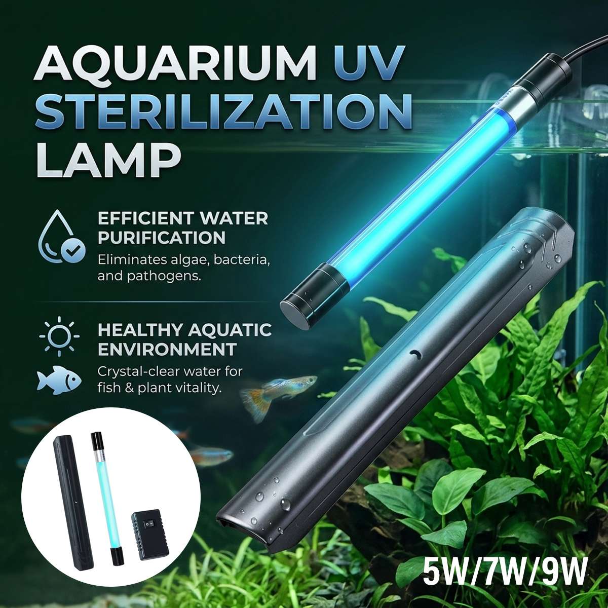 UV Aquarium Sterilizer Timer - Yee Timing Fish Tank UV Lamp