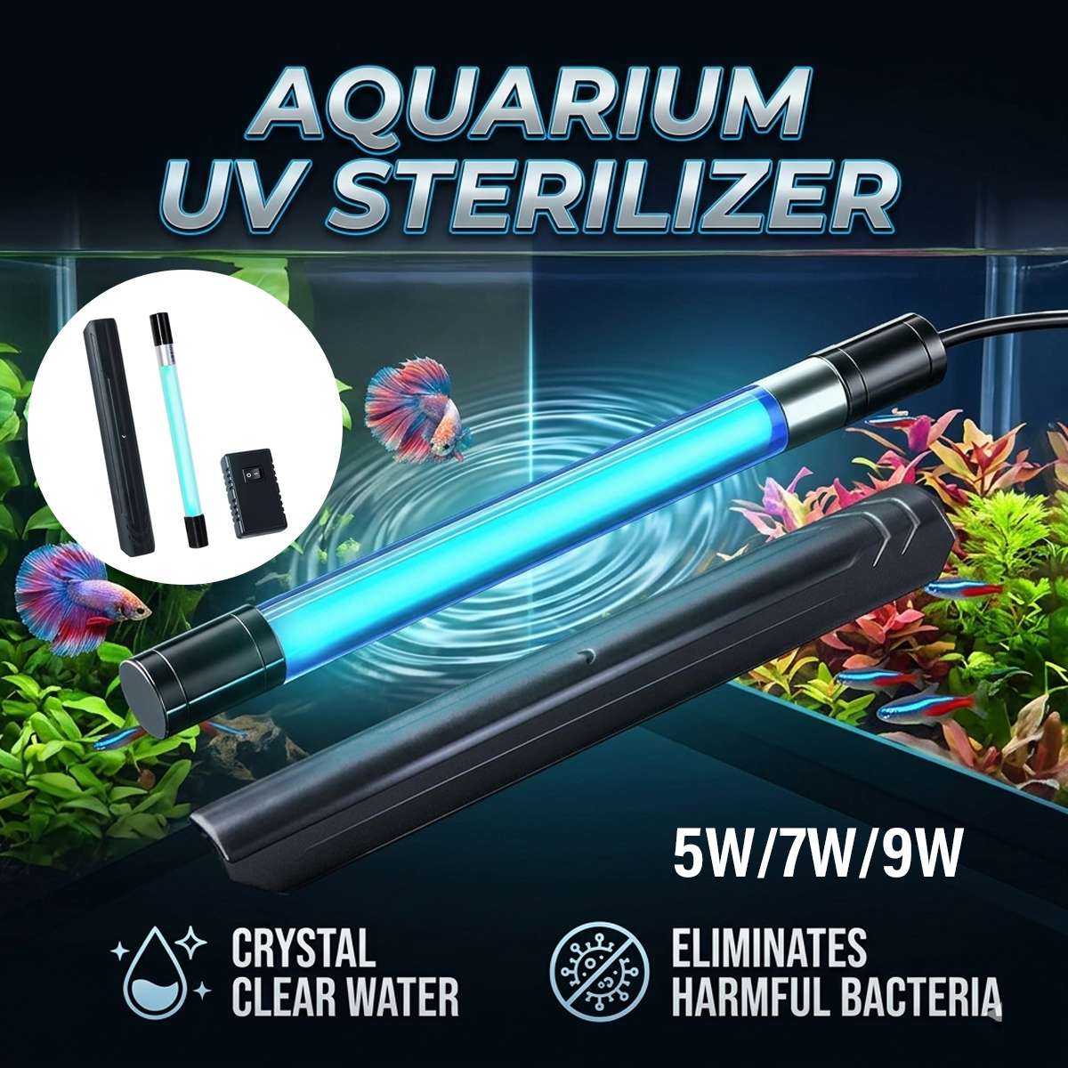 UV Aquarium Sterilizer Timer - Yee Timing Fish Tank UV Lamp