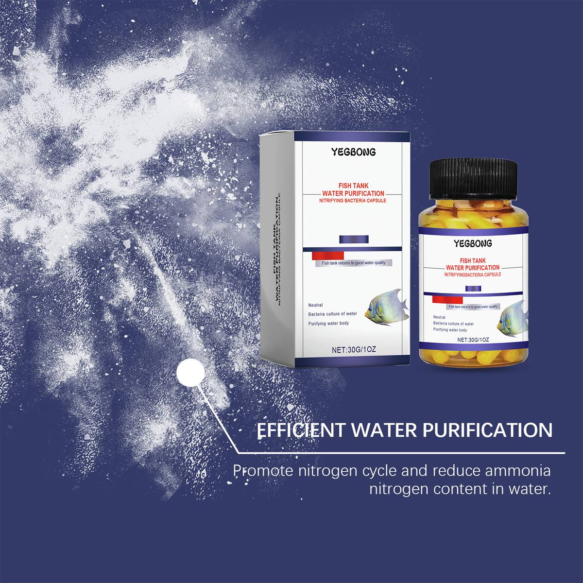 Aquarium Water Clarifier - Capsule Cleaner for Cloudy Fish Tanks