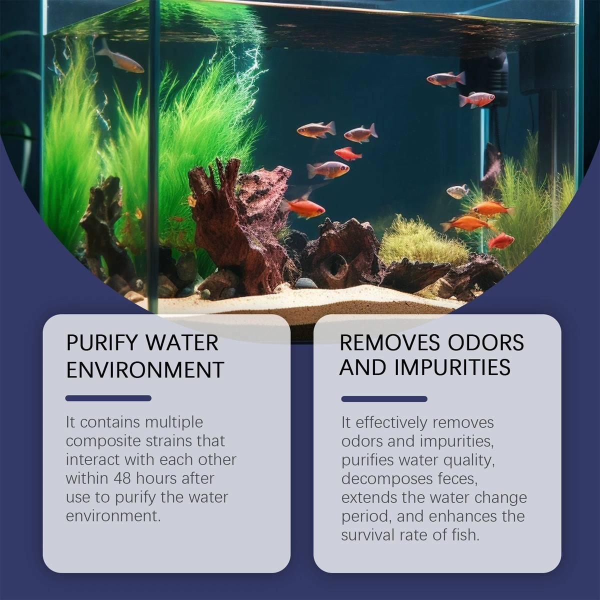 Aquarium Water Clarifier - Capsule Cleaner for Cloudy Fish Tanks