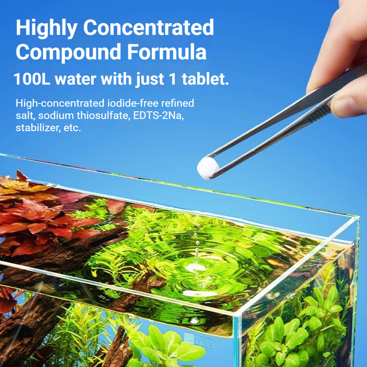 Aquarium Algae Tablets - Yee Purified Water Clarifier for Fish Tanks