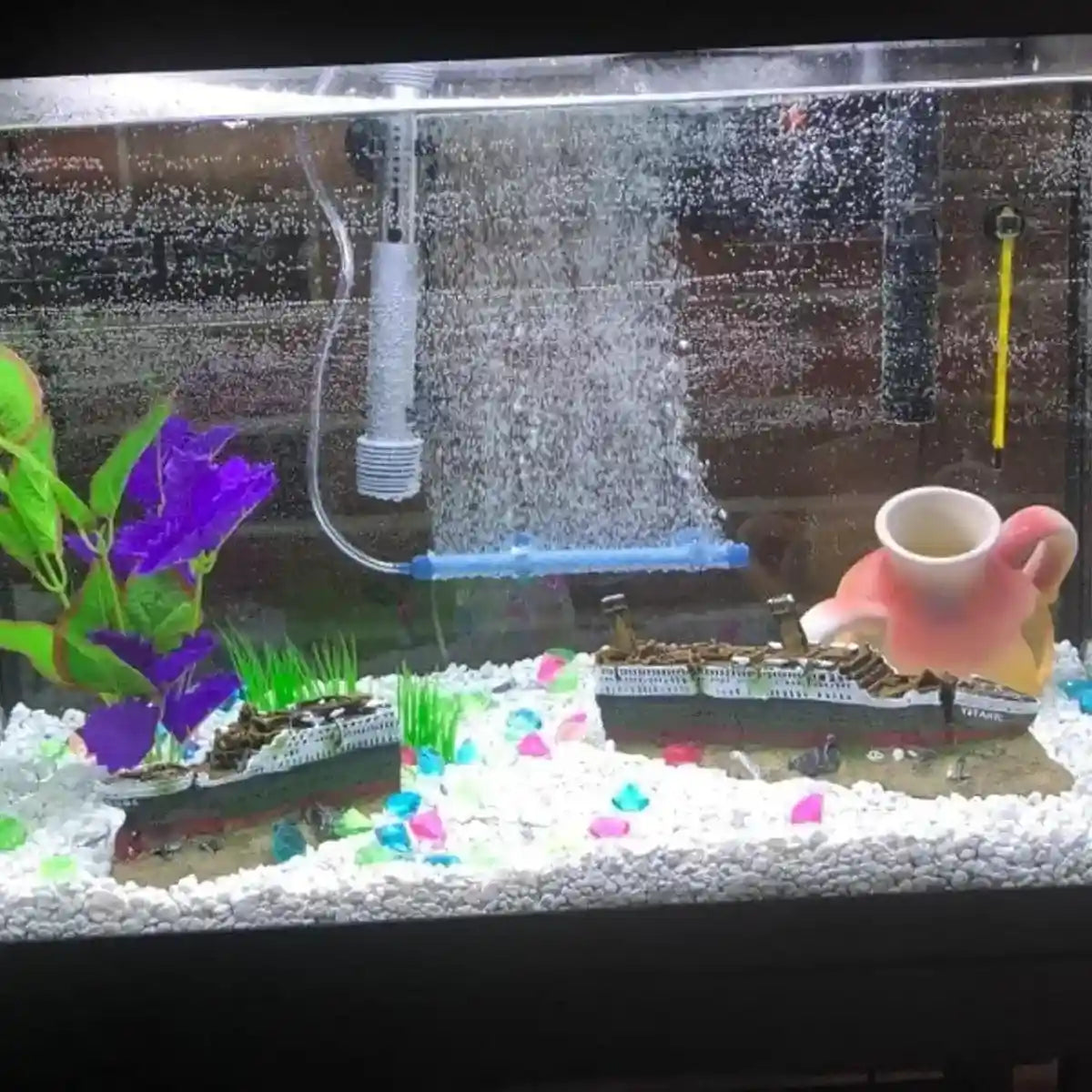 Titanic Shipwreck Aquarium Decoration Realistic Resin Design for Fish Tanks