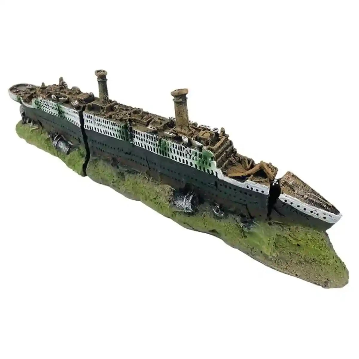 Titanic Shipwreck Aquarium Decoration Realistic Resin Design for Fish Tanks
