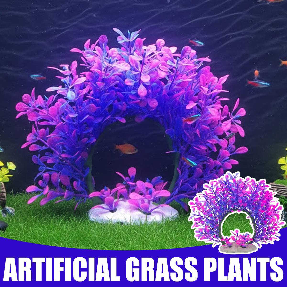Artificial Grass Plants Aquarium Decoration