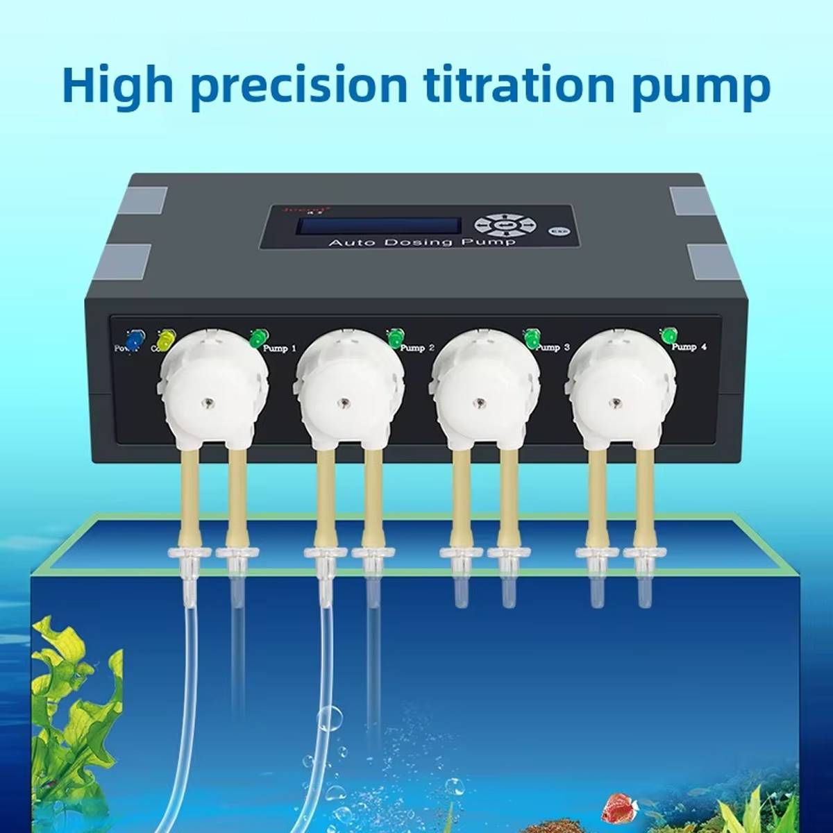 Aquarium Titration Pump DP4 - Reef Tank Dosing Pump 4-Channel