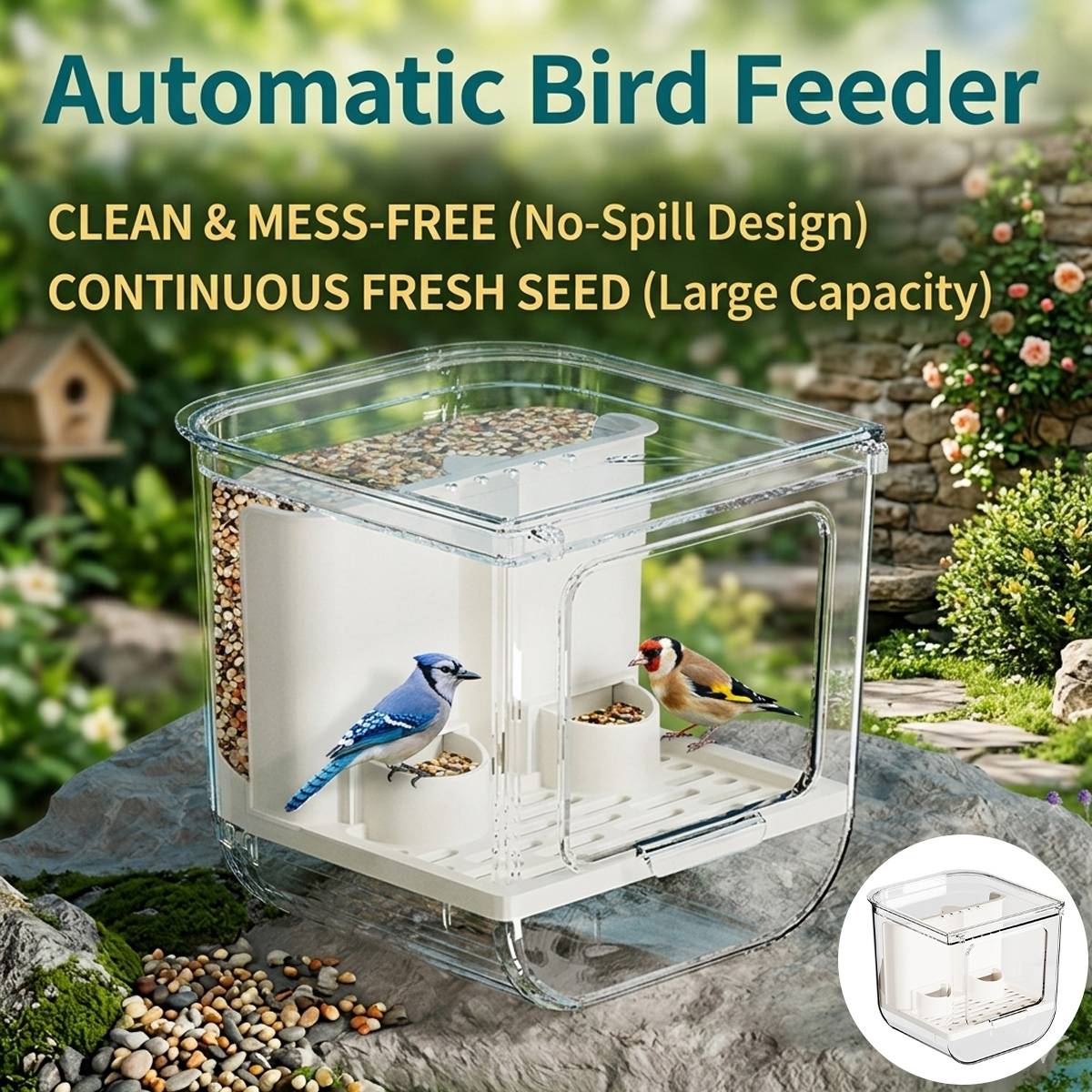 Automatic Bird Feeder Box
