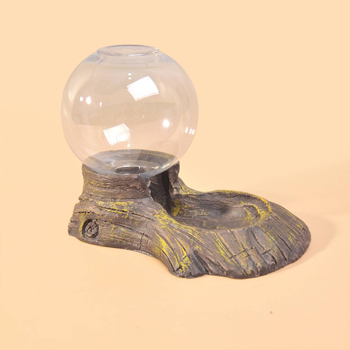 Reptile Water Dispenser Bowl Automatic Resin Drinking Dish