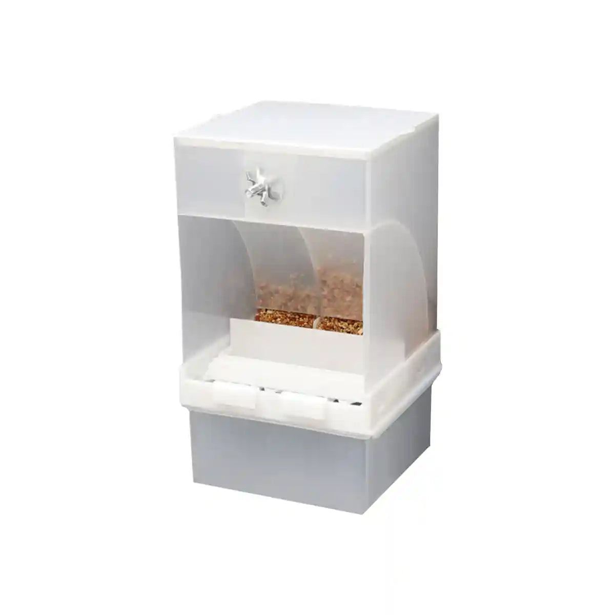 Automatic Bird Feeder with Double Grid and Easy-Clean Tray