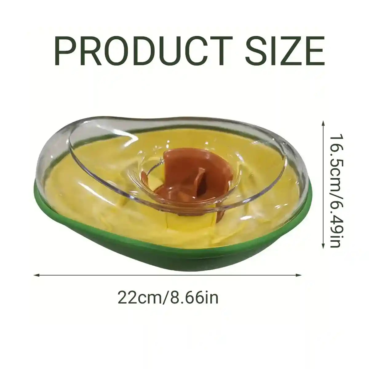 Avocado Dog Slow Feeder Treat Puzzle Toy