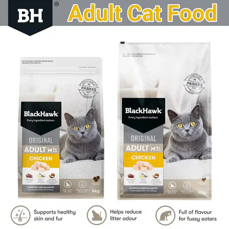 Black Hawk Original Dry Cat Food Adult Chicken 4/12KGKG