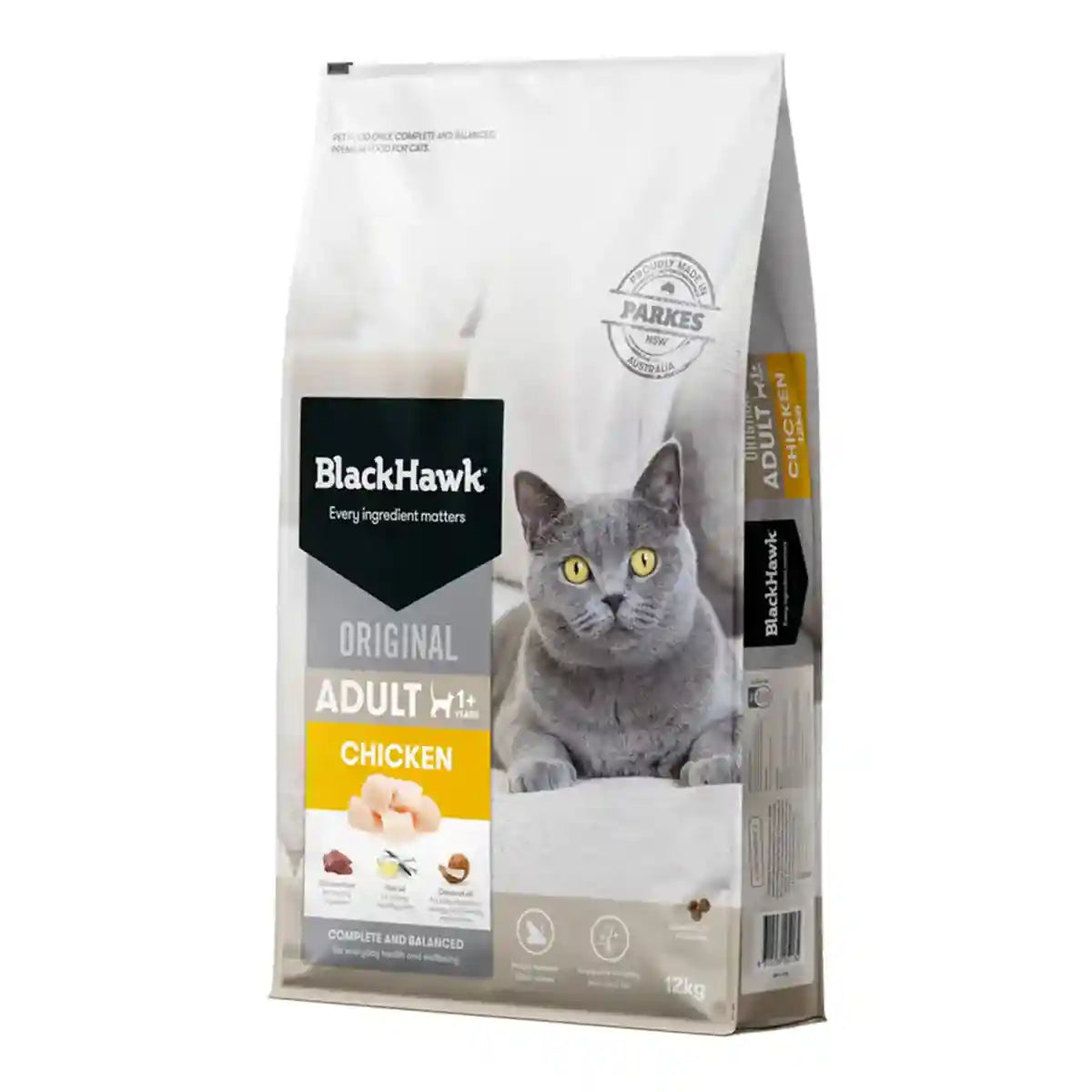 Black Hawk Original Dry Cat Food Adult Chicken 4/12KGKG