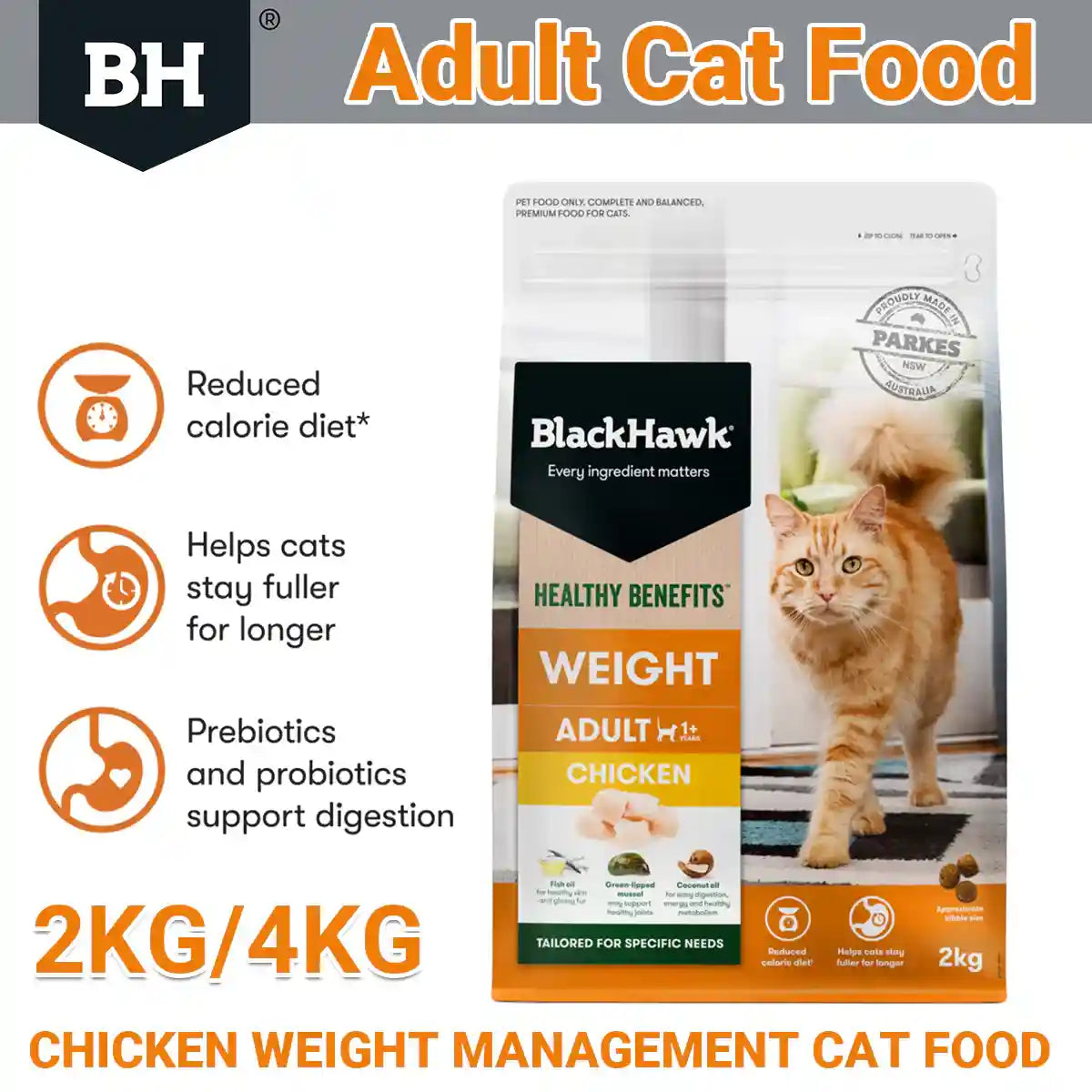 Black Hawk Weight Management Cat Food