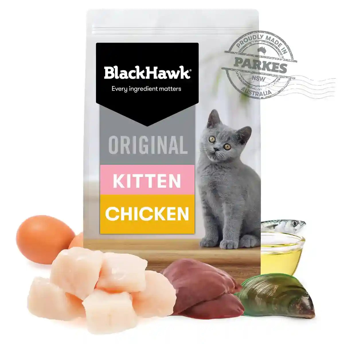 Black Hawk Original Dry Cat Food Kitten Chicken 4/8KG